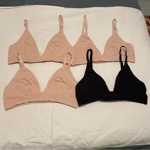 Set of 4 Large Organic Basics Triangle Bralettes
